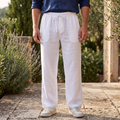 M Size Premium Elastic Waist Linen Trouser for Men