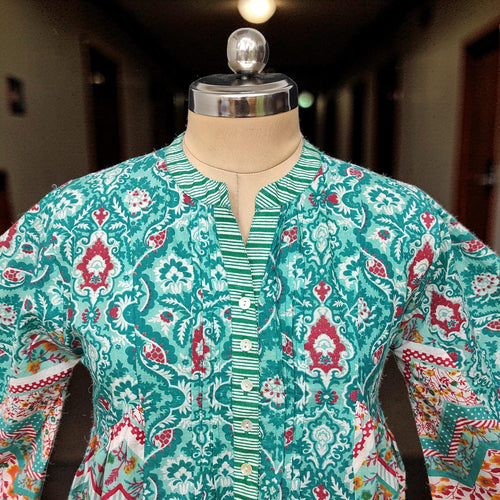 2 Pcs Co-ord Set Hubba Cotton Dress Jalabiya