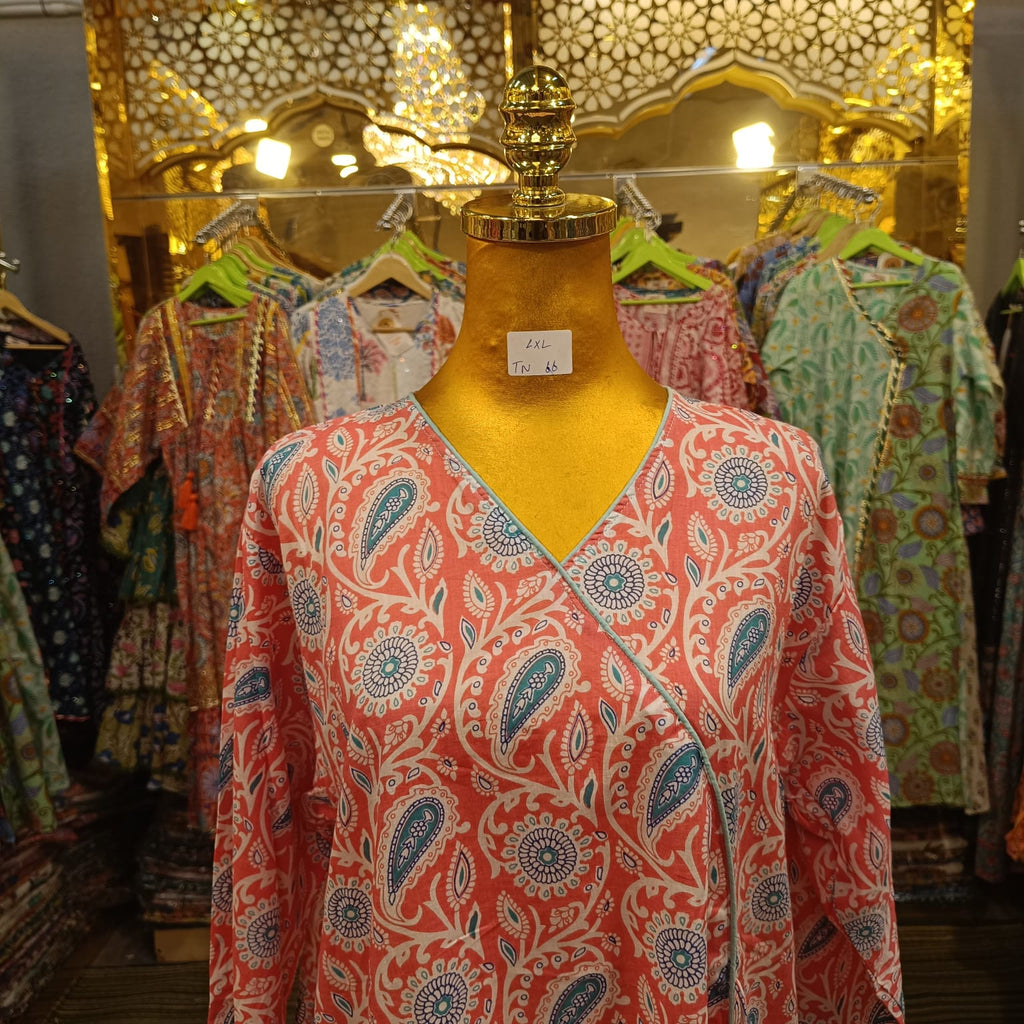 L-XL Qifa Cotton Dress Jalabiya 57" Long TN66