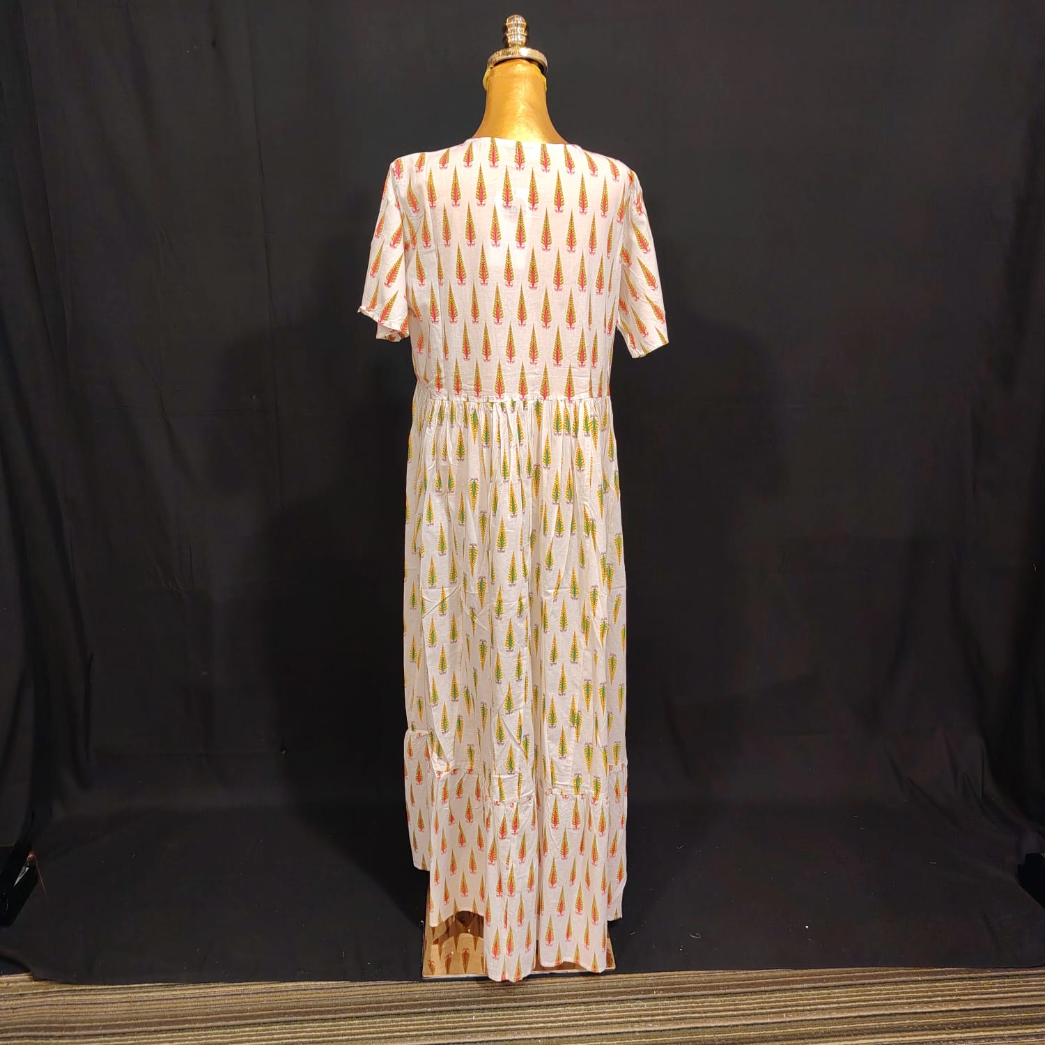 L/XL Special Printed Cotton Dress 57" Long Jalabiya TN 113