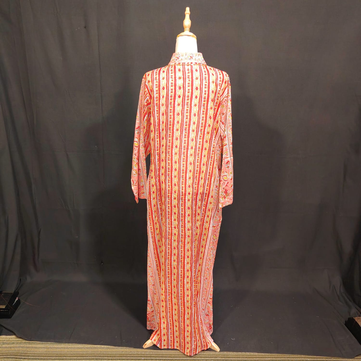 L/XL Teena Printed Cotton Dress 57" Long Jalabiya TN 116