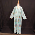 L/XL Sparrow Printed Cotton Dress 57" Long Jalabiya TN 120