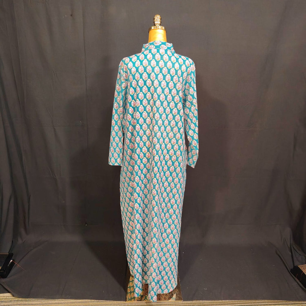 L/XL Honey Printed Cotton Dress 57" Long Jalabiya TN 121