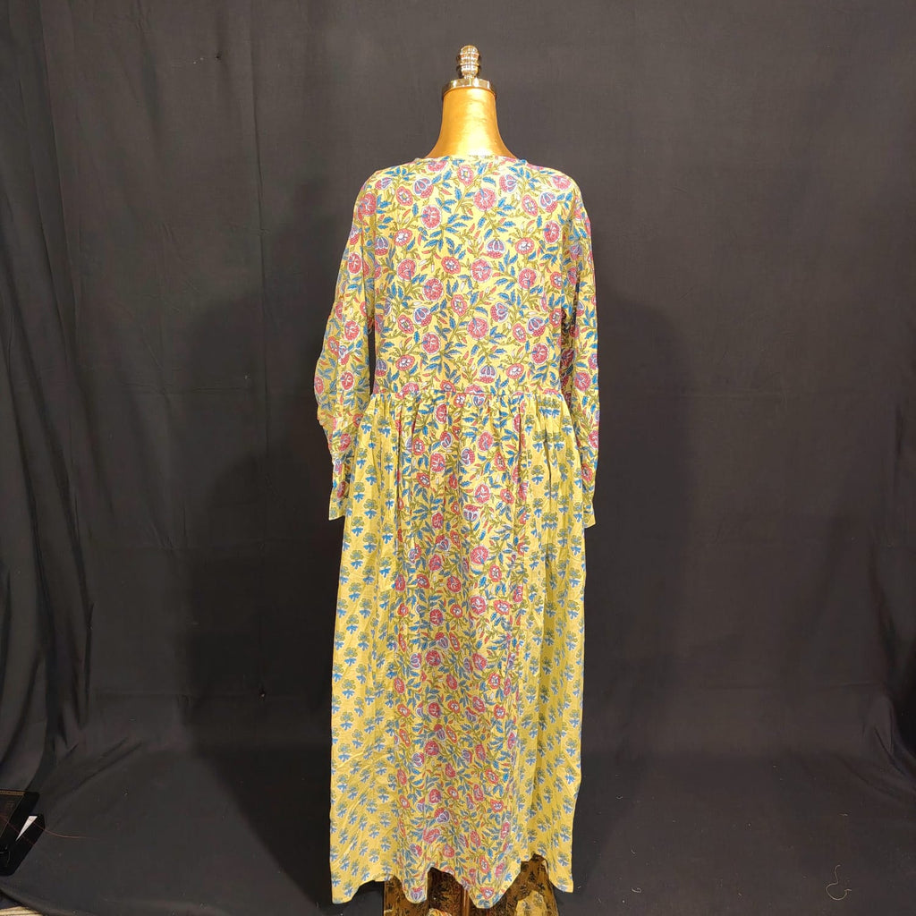 L/XL Special Printed Cotton Dress 57" Long Jalabiya TN 123