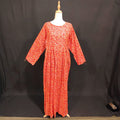 L/XL Special Printed Cotton Dress 57" Long Jalabiya TN 126