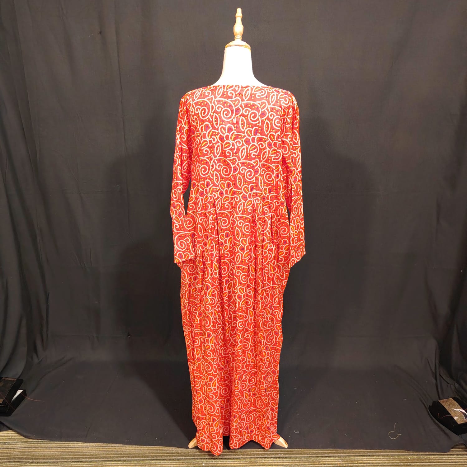 L/XL Special Printed Cotton Dress 57" Long Jalabiya TN 126