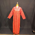 L/XL Ruby Printed Cotton Dress 57" Long Jalabiya TN 127