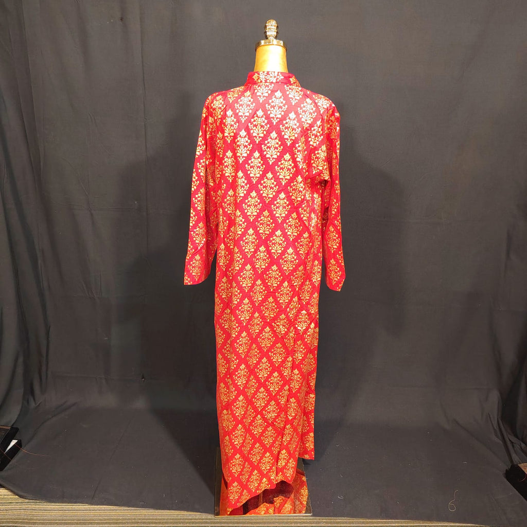 L/XL Ruby Printed Cotton Dress 57" Long Jalabiya TN 127