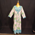 L/XL Zaria Printed Cotton Dress 57" Long Jalabiya TN 128