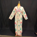 L/XL Liza Printed Cotton Dress 57" Long Jalabiya TN 133