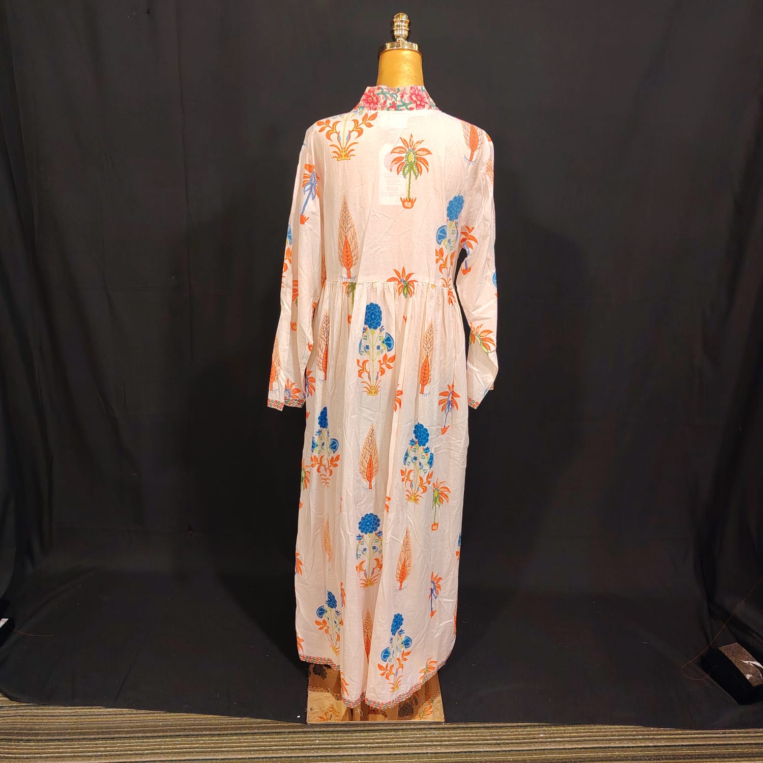L/XL Liza Printed Cotton Dress 57" Long Jalabiya TN 135