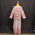 L/XL Juhi Printed Cotton Dress 57" Long Jalabiya TN 141