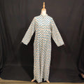 L/XL Sofi Printed Cotton Dress 57" Long Jalabiya TN 144