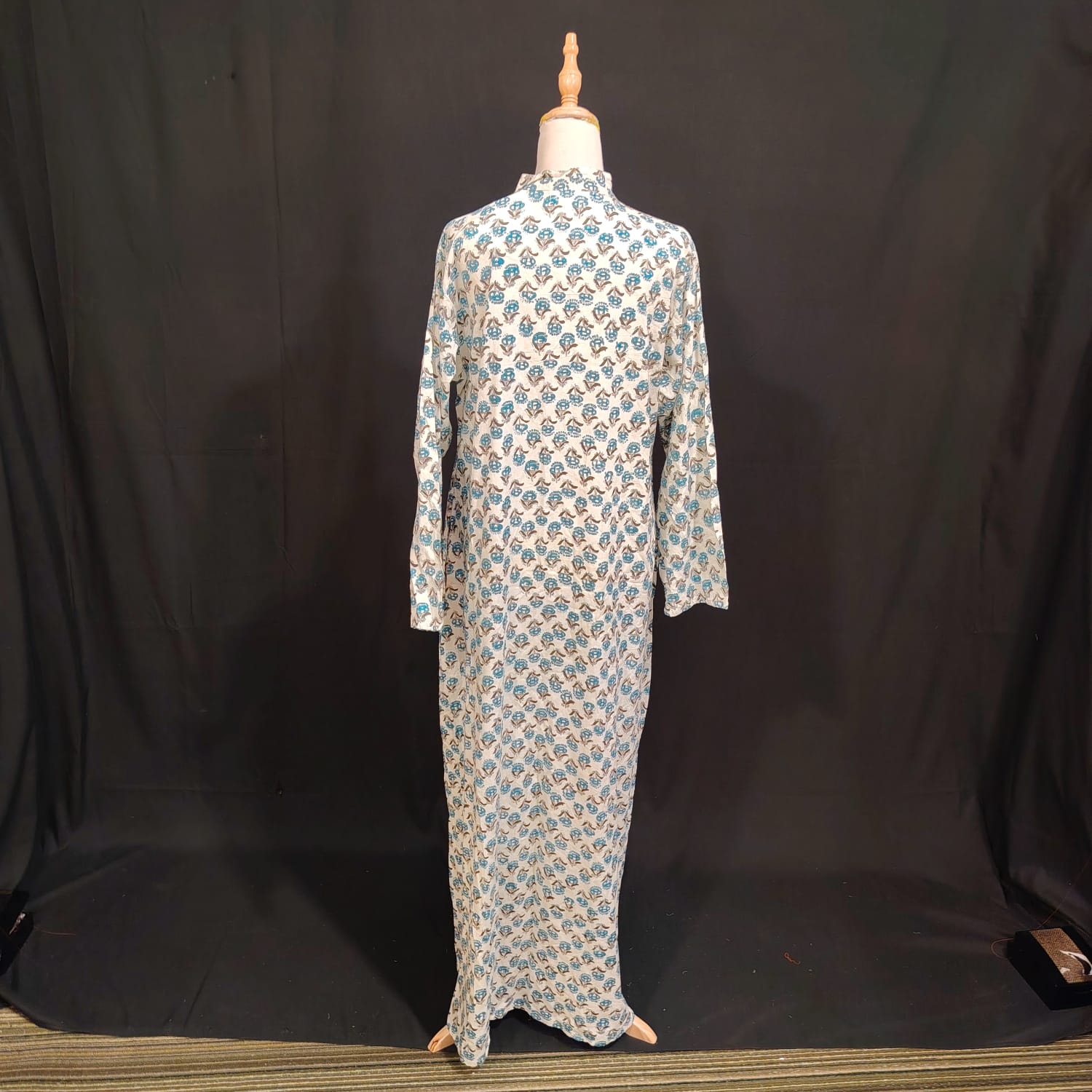 L/XL Sofi Printed Cotton Dress 57" Long Jalabiya TN 144
