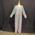 L/XL Special Printed Cotton Dress 57" Long Jalabiya TN 145