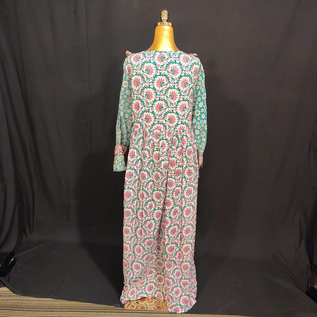 L/XL Special Printed Cotton Dress 57" Long Jalabiya TN 145