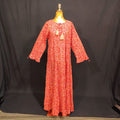 L/XL Razia Printed Cotton Dress 57" Long Jalabiya TN 147