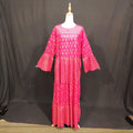 L/XL Moon Printed Cotton Dress 57" Long Jalabiya TN 148