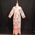 L/XL Special Printed Cotton Dress 57" Long Jalabiya TN 150