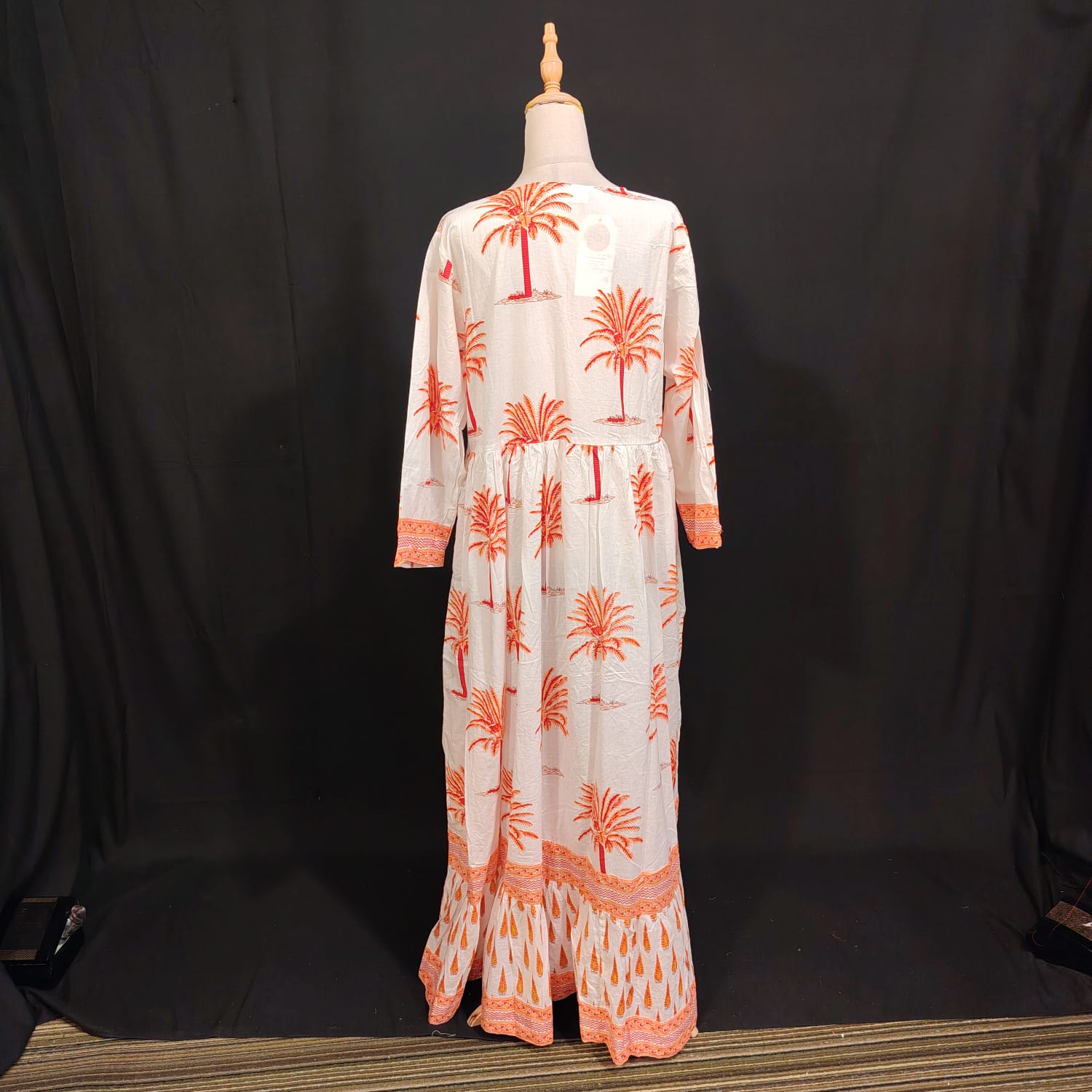L/XL Special Printed Cotton Dress 57" Long Jalabiya TN 150