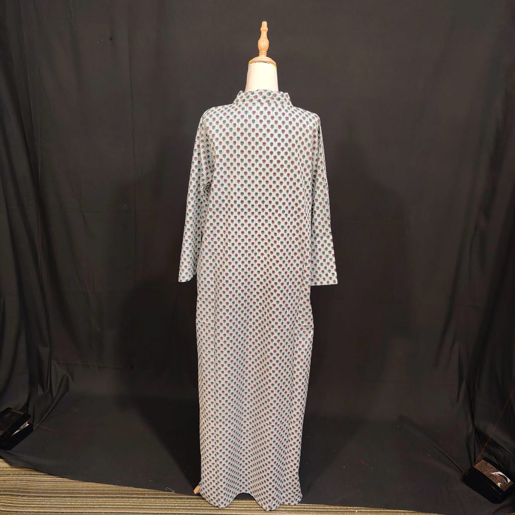 L/XL Teena Printed Cotton Dress 57" Long Jalabiya TN 154