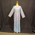 L/XL Special Printed Cotton Dress 57" Long Jalabiya TN 159