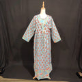 L/XL Zaria Printed Cotton Dress 57" Long Jalabiya TN 160