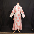 XS/S Nadira Printed Cotton Dress 54" Long Jalabiya TN 63