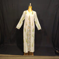 XS/S Rukiya Printed Cotton Dress 54" Long Jalabiya TN 67