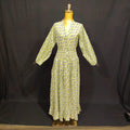 XS/S Yuasa Printed Cotton Dress 54" Long Jalabiya TN 68