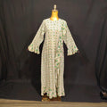 XS/S Princess Printed Cotton Dress 54" Long Jalabiya TN 69