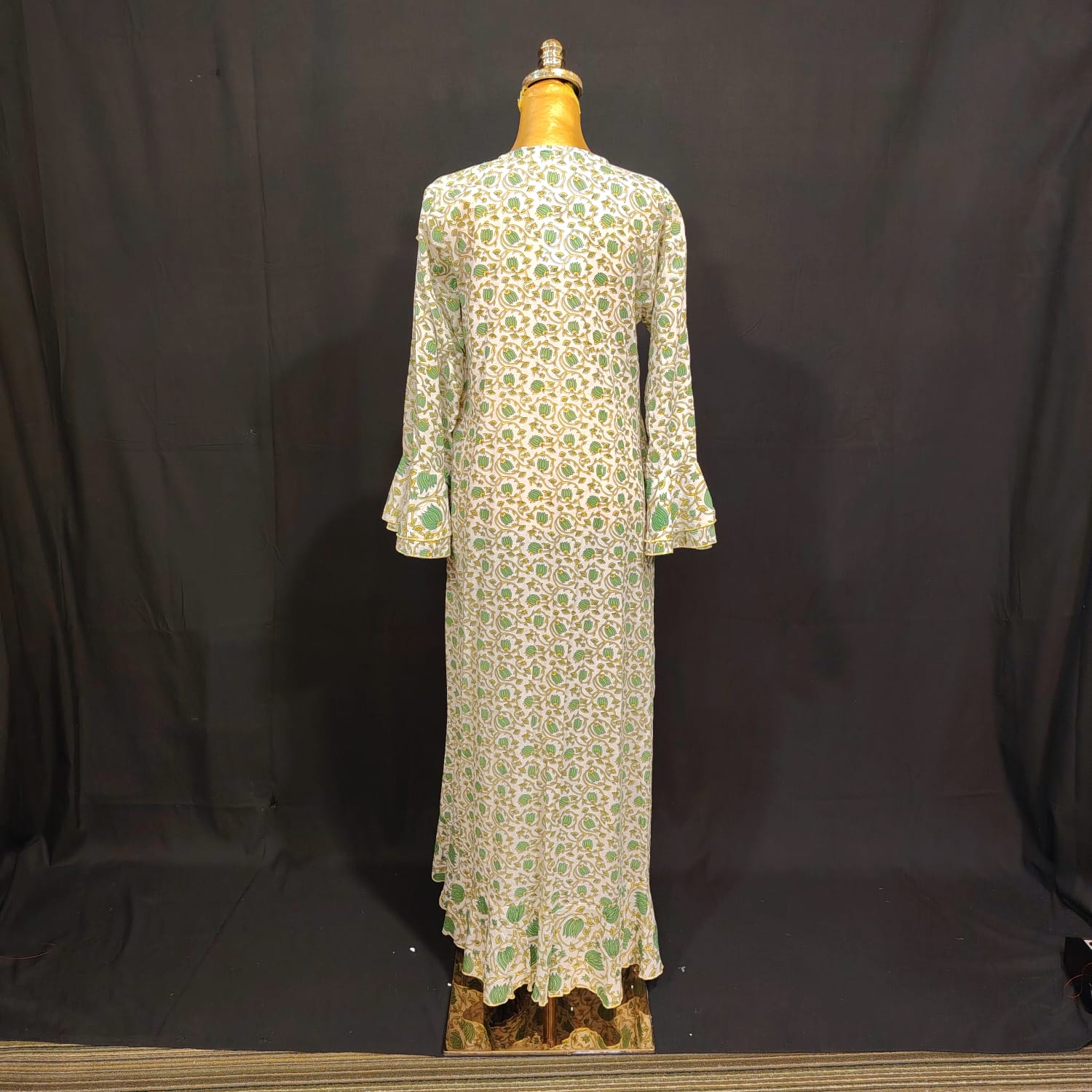 XS/S Princess Printed Cotton Dress 54" Long Jalabiya TN 69