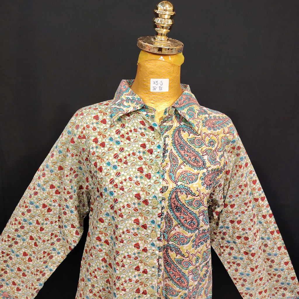 XS/S Singapore Printed Cotton Dress 54" Long Jalabiya TN 71