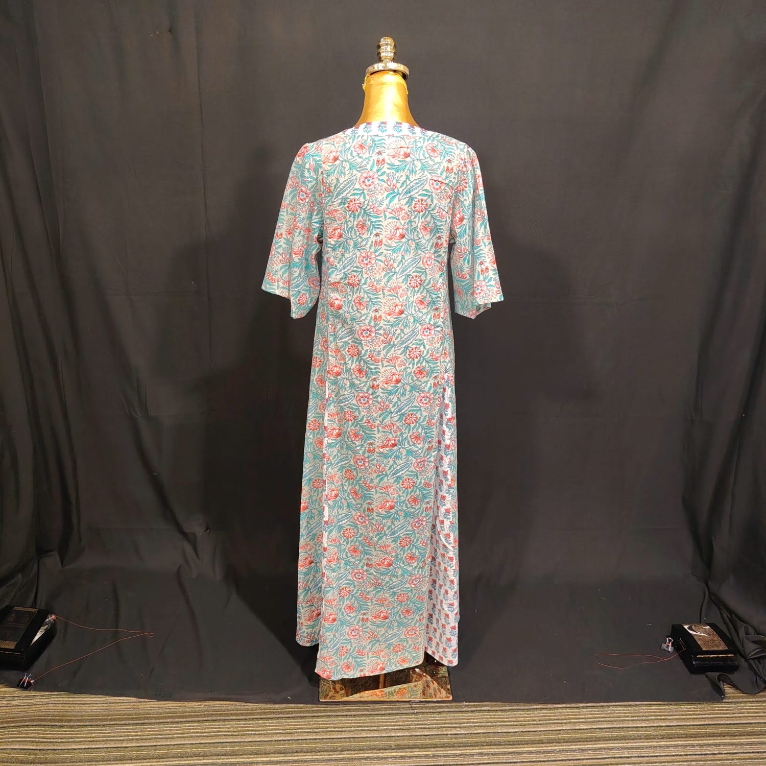 XS/S Special Printed Cotton Dress 54" Long Jalabiya TN 77