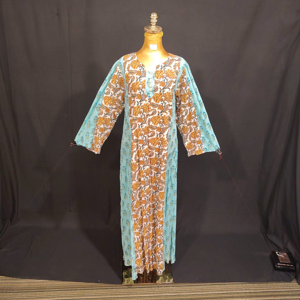 XS/S Special Printed Cotton Dress 54" Long Jalabiya TN 81