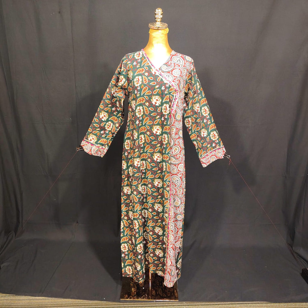 XS/S Lupines Printed Cotton Dress 54" Long Jalabiya TN 83