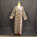 XS/S Lupines Printed Cotton Dress 54" Long Jalabiya TN 83