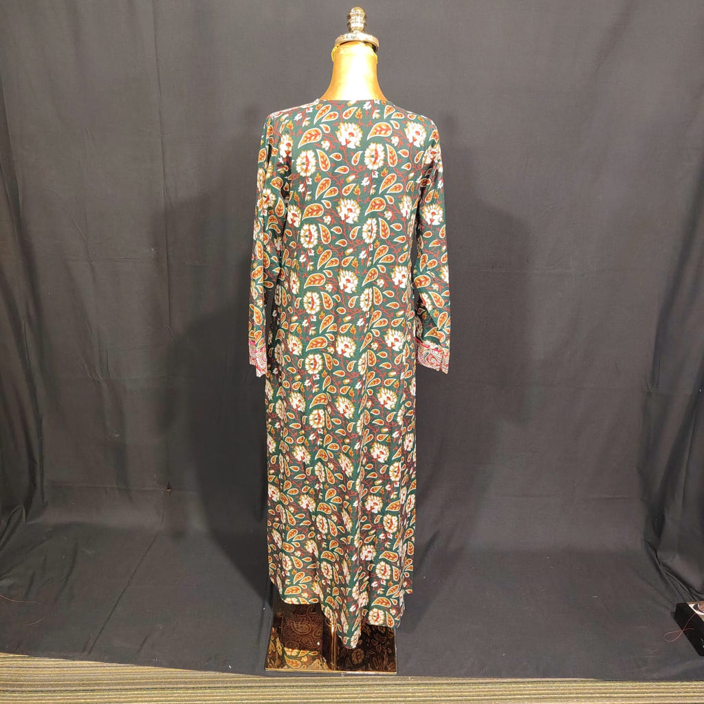 XS/S Lupines Printed Cotton Dress 54" Long Jalabiya TN 83