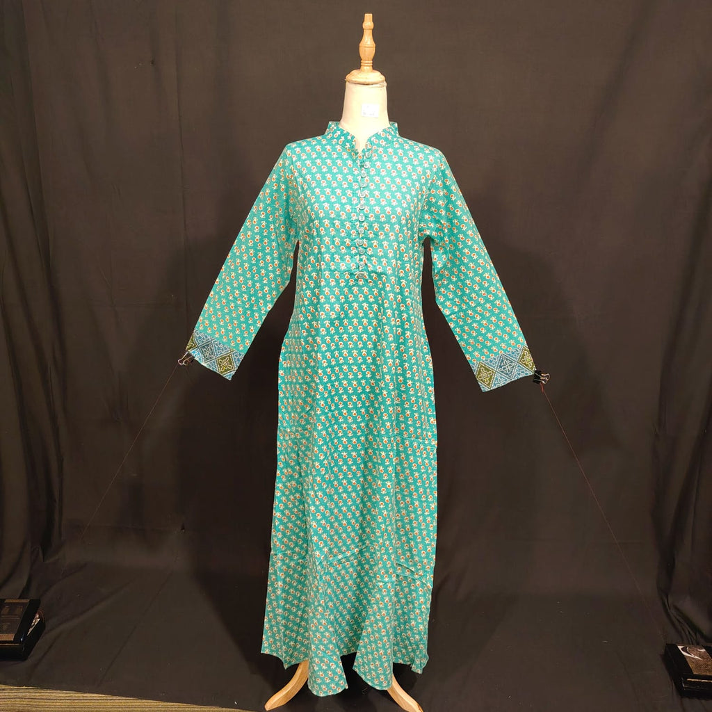 XS/S Special Printed Cotton Dress 54" Long Jalabiya TN 88