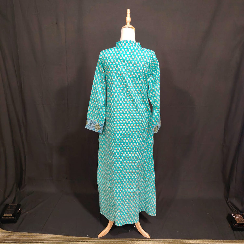 XS/S Special Printed Cotton Dress 54" Long Jalabiya TN 88