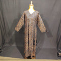 XS/S Qifa Printed Cotton Dress 54" Long Jalabiya TN89
