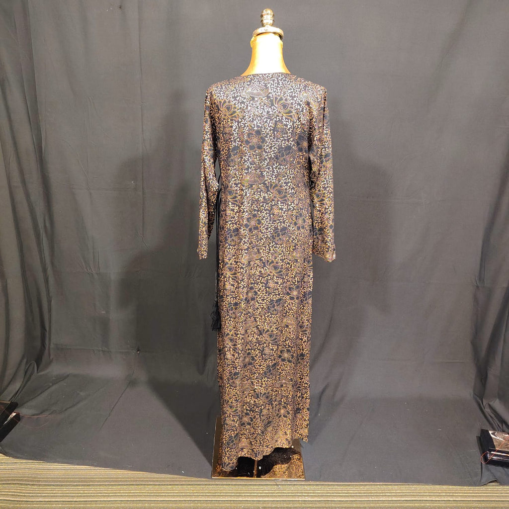 XS/S Qifa Printed Cotton Dress 54" Long Jalabiya TN89