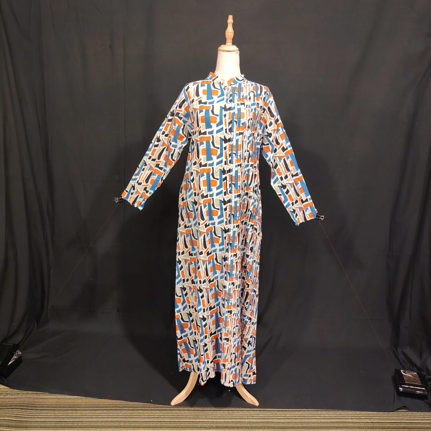 XS/S Special Printed Cotton Dress 54" Long Jalabiya TN 90