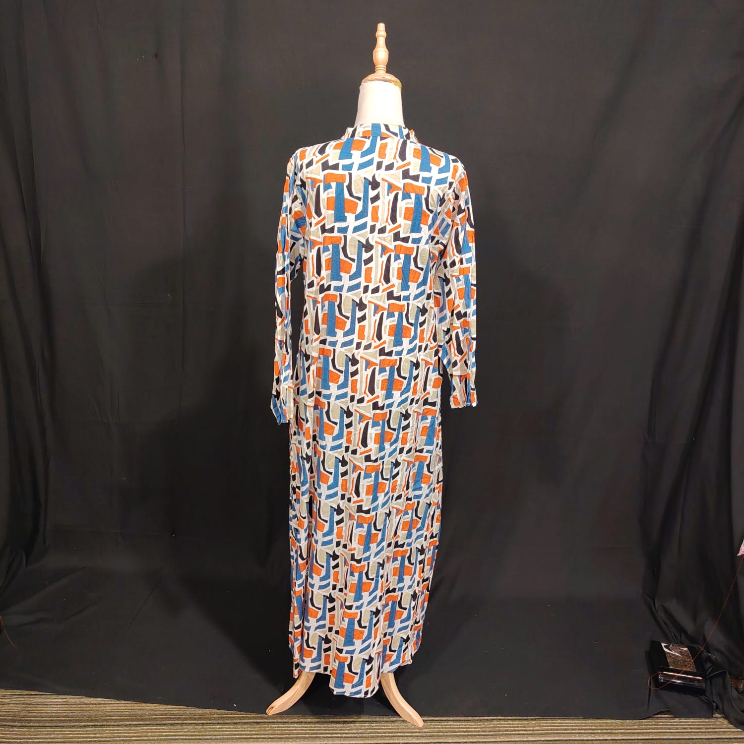 XS/S Special Printed Cotton Dress 54" Long Jalabiya TN 90