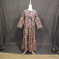 Title XS/S Special Printed Cotton Dress 54" Long Jalabiya TN 94