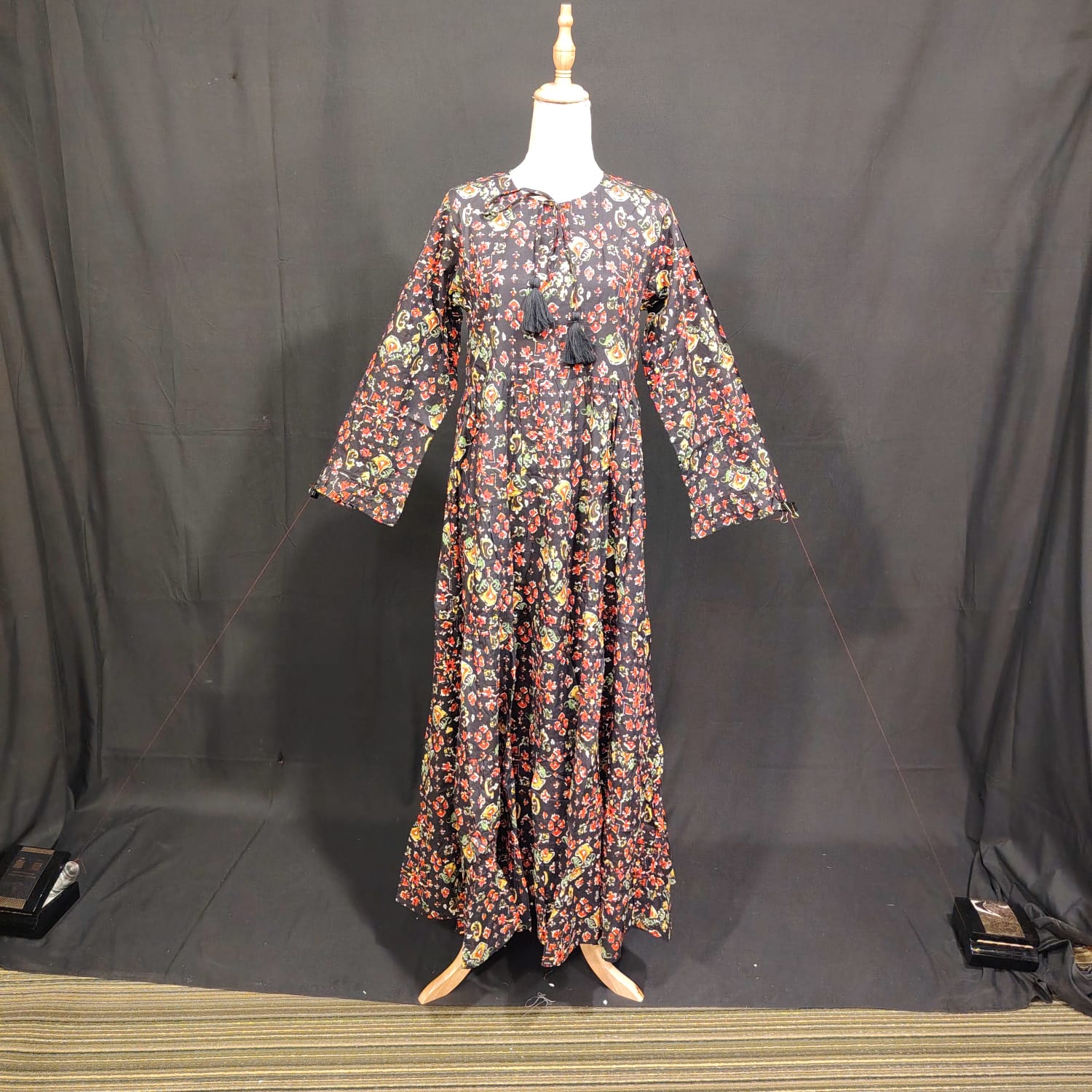 Title XS/S Special Printed Cotton Dress 54" Long Jalabiya TN 94