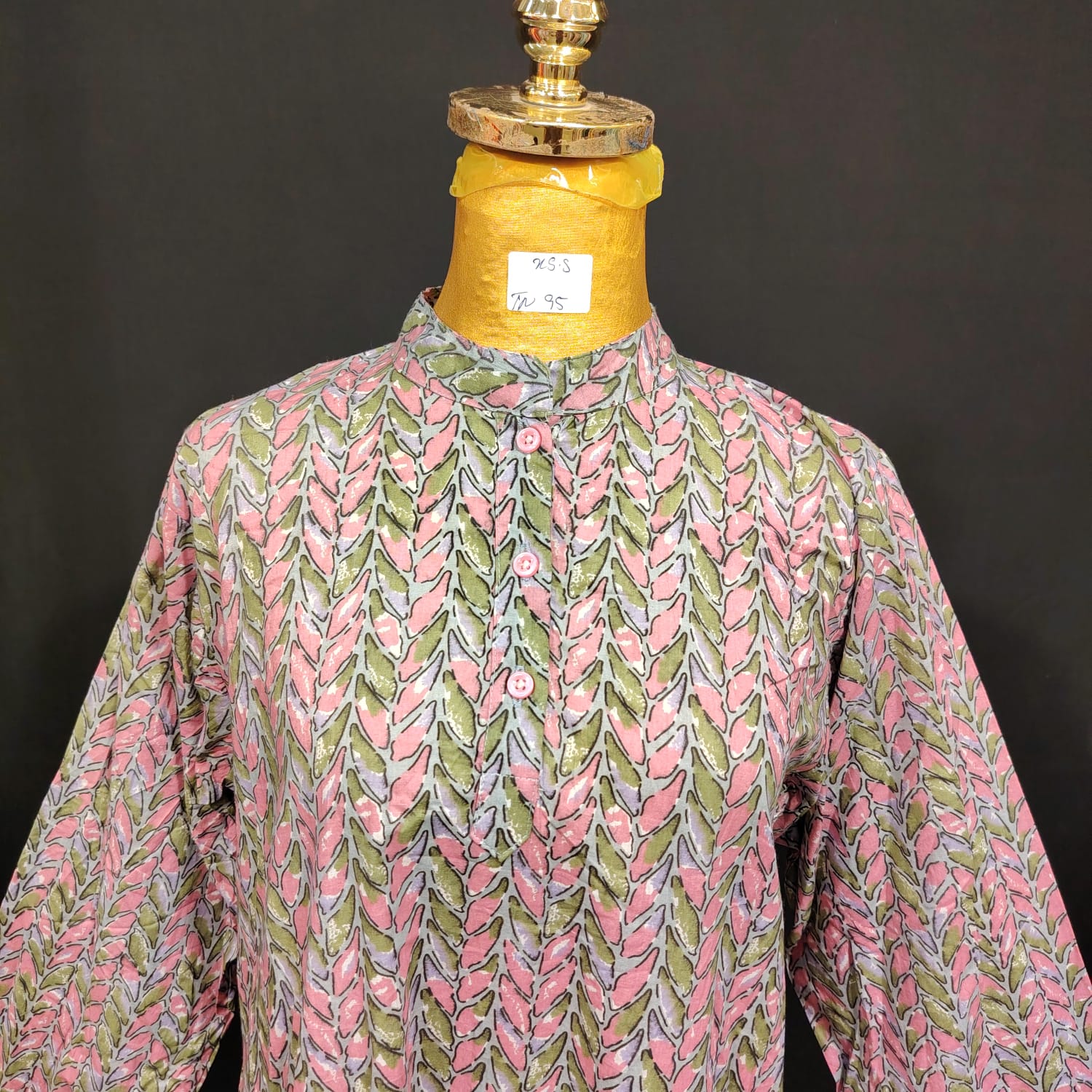 XS/S Special Printed Cotton Dress 54"Long Jalabiya TN 95