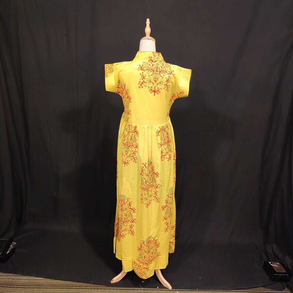 XS/S Amani Printed Cotton Dress 54" Long Jalabiya TN 96