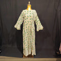 XS/S Princess Printed Cotton Dress 54" Long Jalabiya TN 99