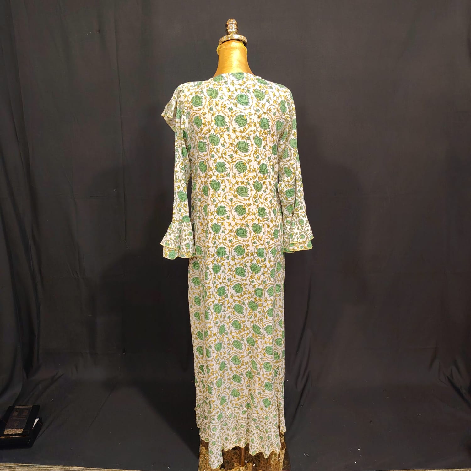 XS/S Princess Printed Cotton Dress 54" Long Jalabiya TN 99